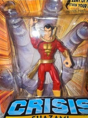 Crisis Shazam Action Figure - Red & Gold Superhero